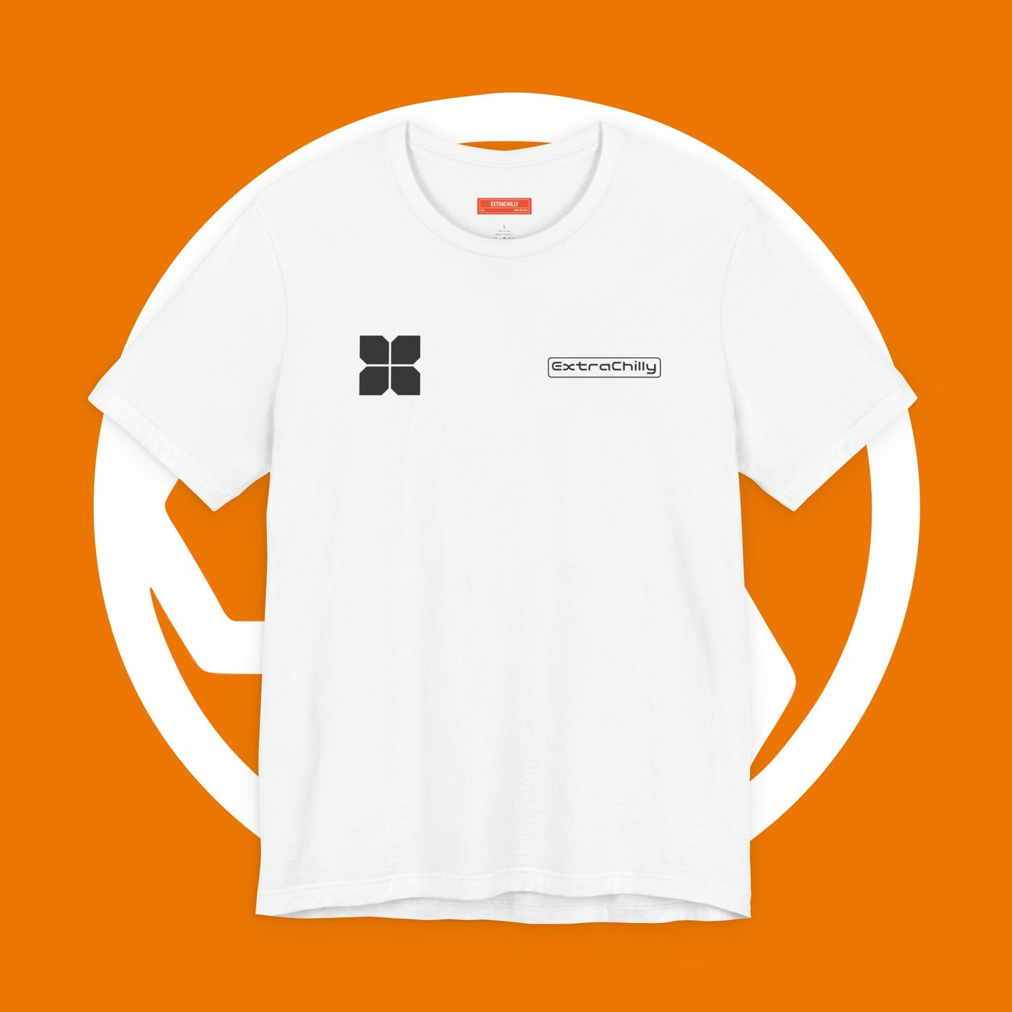 Minimalist 'stretchable' Logo Tee — Modern Graphic T-Shirt