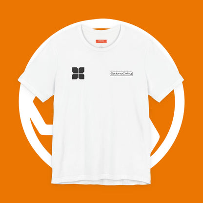 Minimalist 'stretchable' Logo Tee — Modern Graphic T-Shirt
