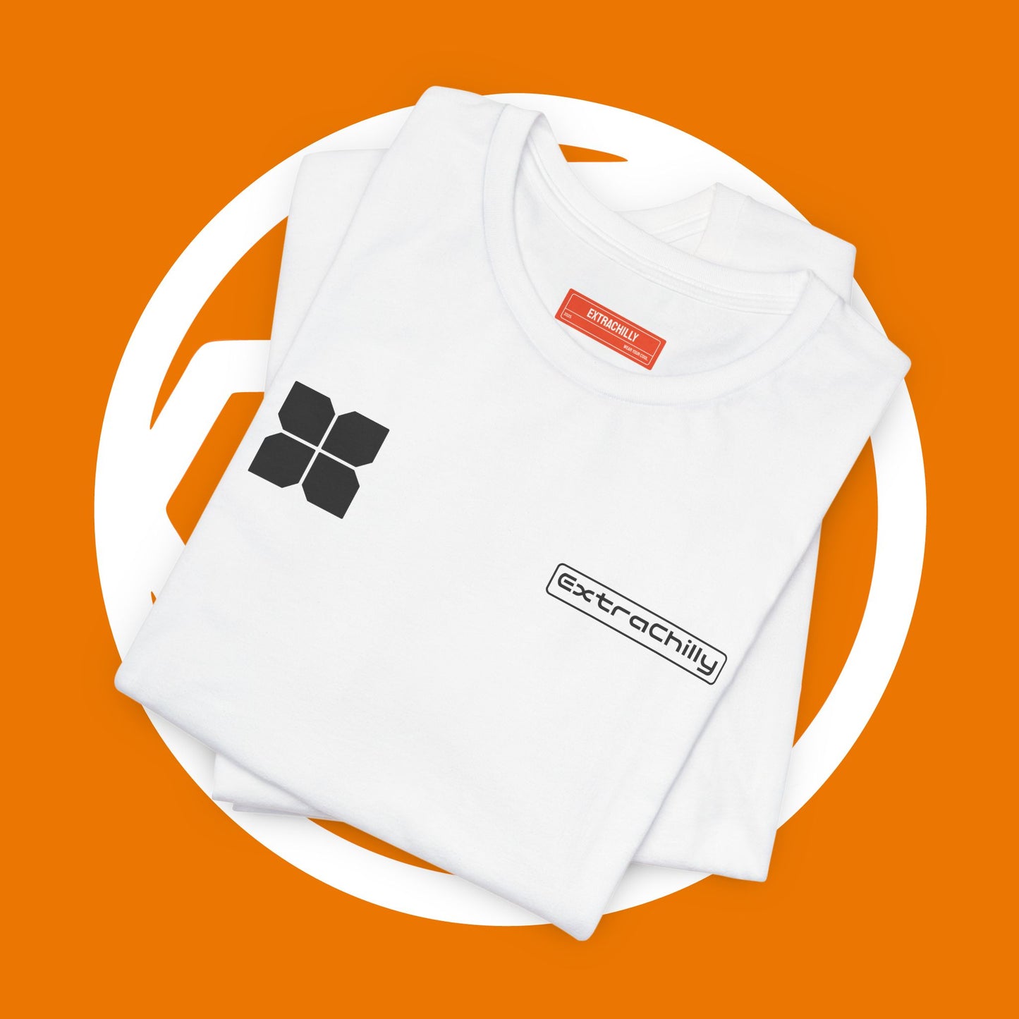 Minimalist 'stretchable' Logo Tee — Modern Graphic T-Shirt